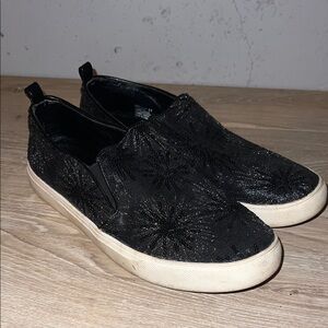 Steve Madden Black Sparkle Slip-On Sneakers